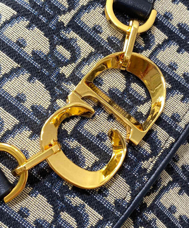 Christian Dior Small CD Besace Bag Dark Blue